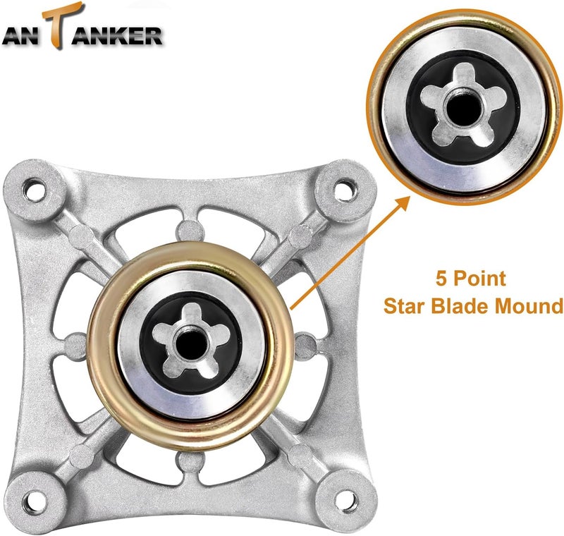 Antanker 187292 187281 587819701 532187281 587253301 Spindle Assembly Fit for yth22v46 Spindle for Husqvarna AYP Crafts Man 42" 46" 48" 54" Lawn Mower Deck(3 Pack) - Image 4
